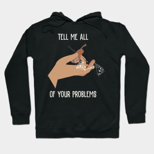 Tiny Violin FRONT & BACK Design Hoodie